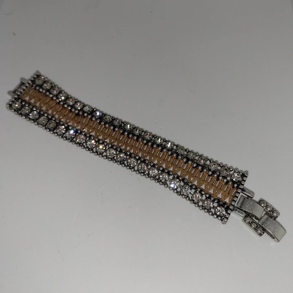 Stella & Dot Black & Gold Palladium Bracelet - sample - Picture 1 of 1